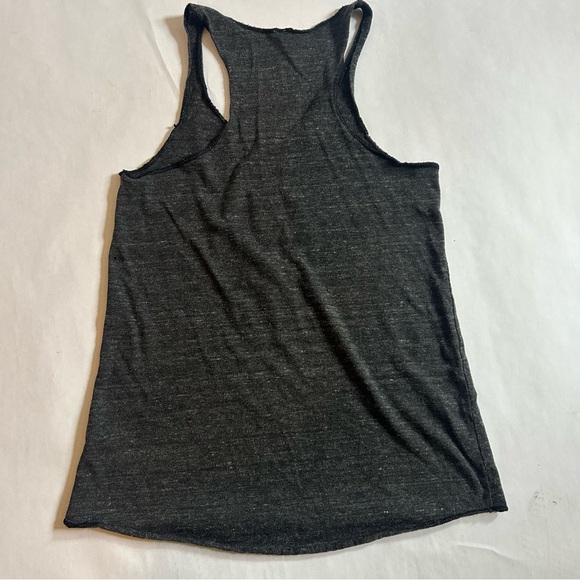 Alternative Apparel Heather Grey Cat Graphic Racerback Tank Top Women’s Size S - Picture 6 of 7